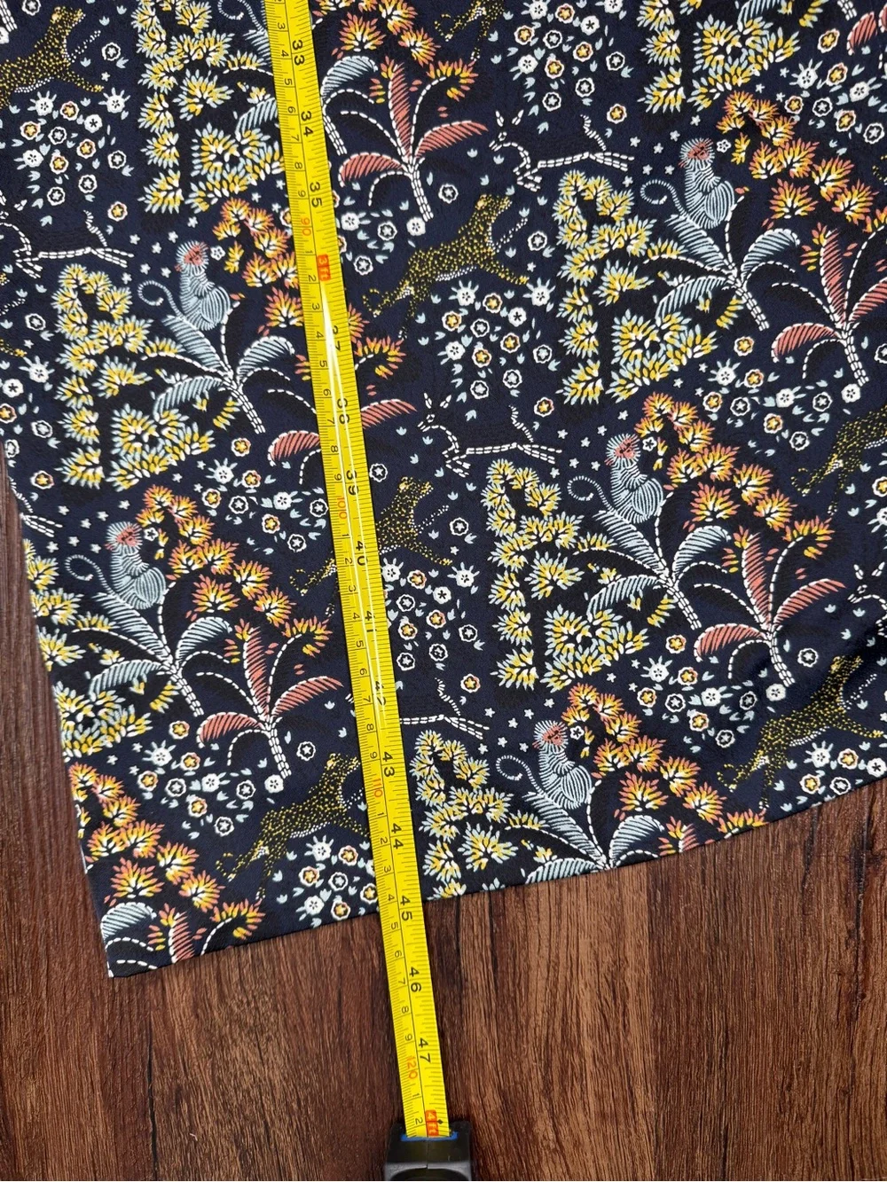J.Crew Point Sur Jungle Print Crepe Belted Wide Leg Pants